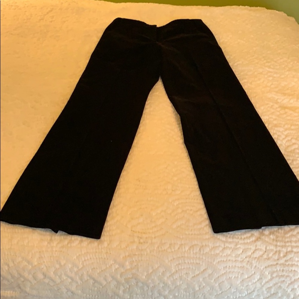 Calvin Klein black velvet dress pants
